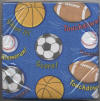 Matching Sports napkins to complete your them!  