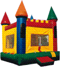 Inflatable Castle moonwalk Castle jump house for children to jump in at kids birthday parties